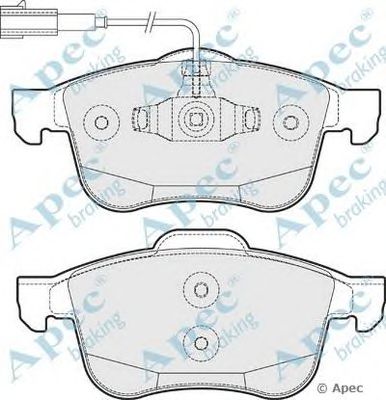 APEC BRAKING pad1794 -  Комплект тормозных колодок, дисковый тормоз